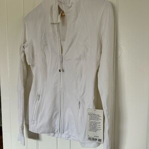White Women's Zip-Up Jacket